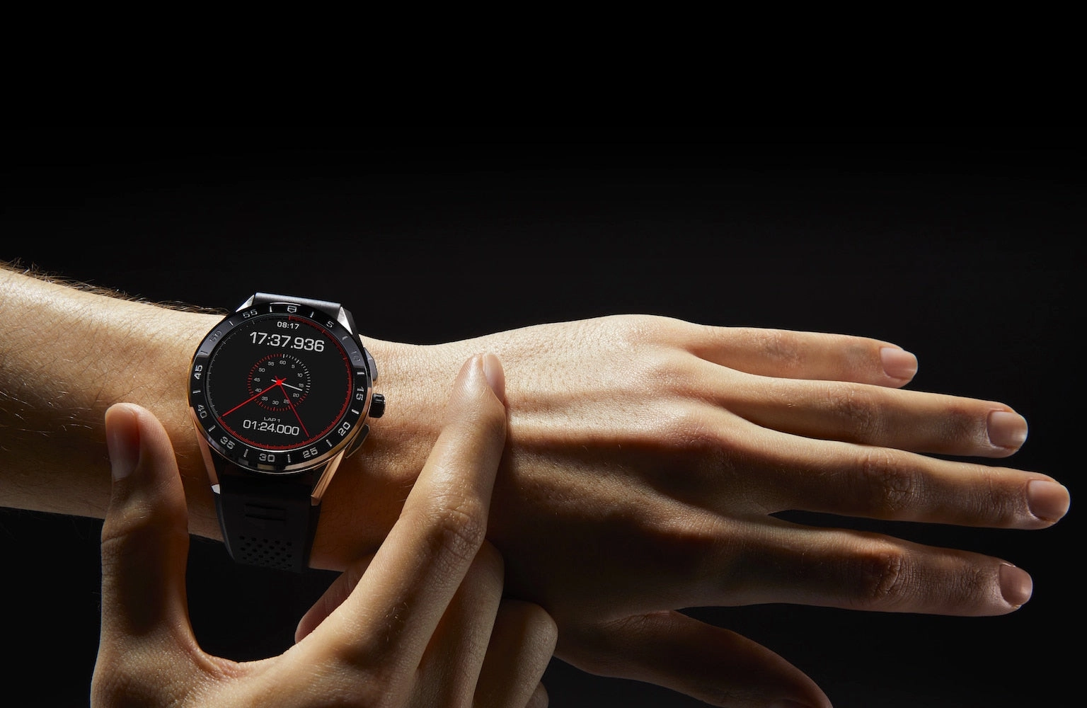 TAG Heuer Watch Connected 45 Steel Black Rubber