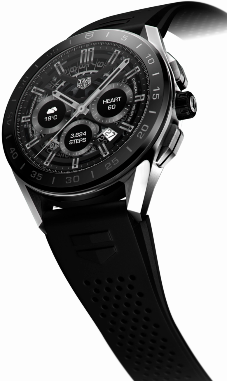 TAG Heuer Watch Connected 45 Steel Black Rubber