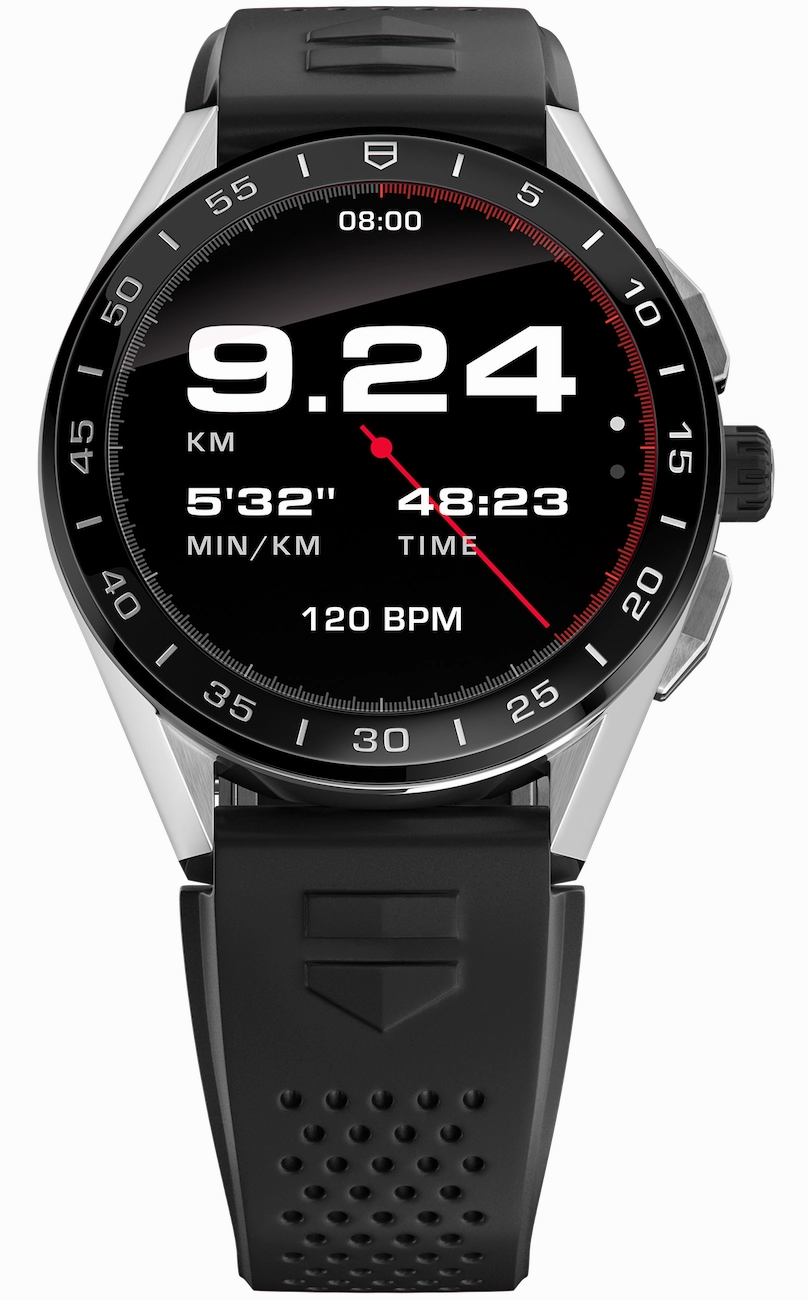TAG Heuer Watch Connected 45 Steel Black Rubber