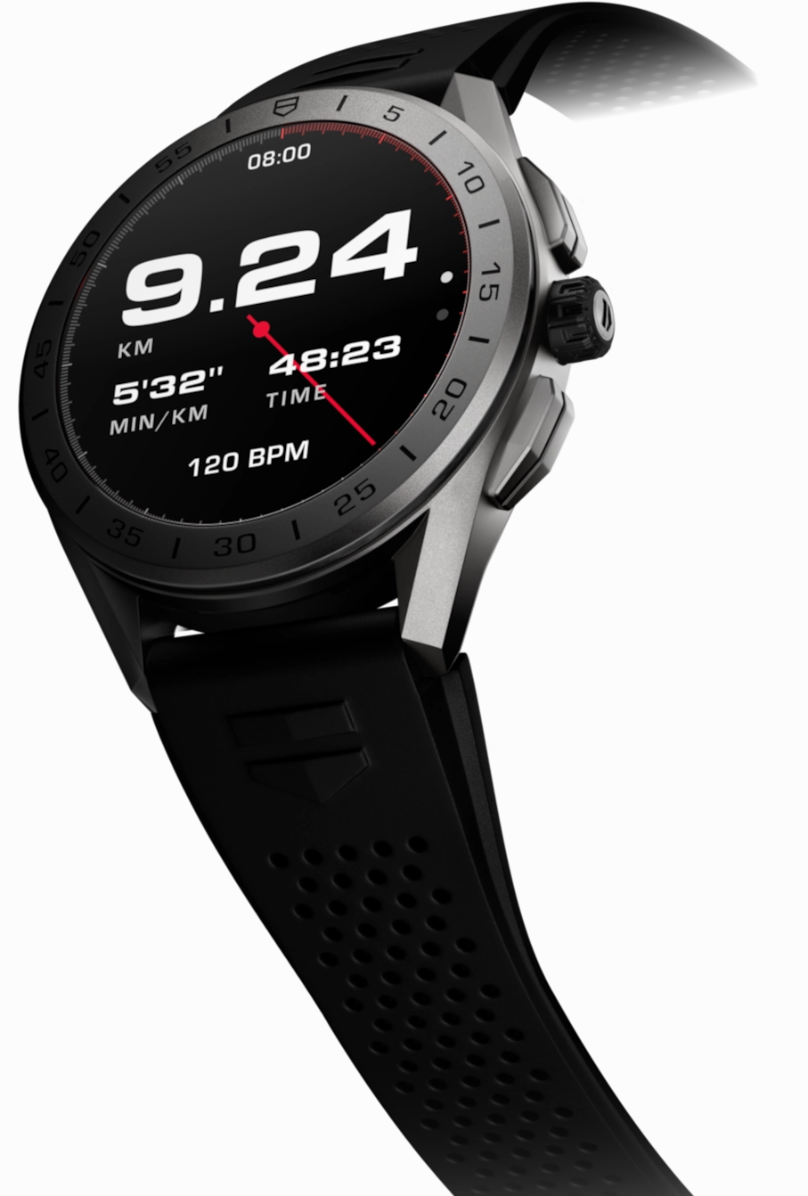 TAG Heuer Watch Connected 45 Titanium Black Rubber