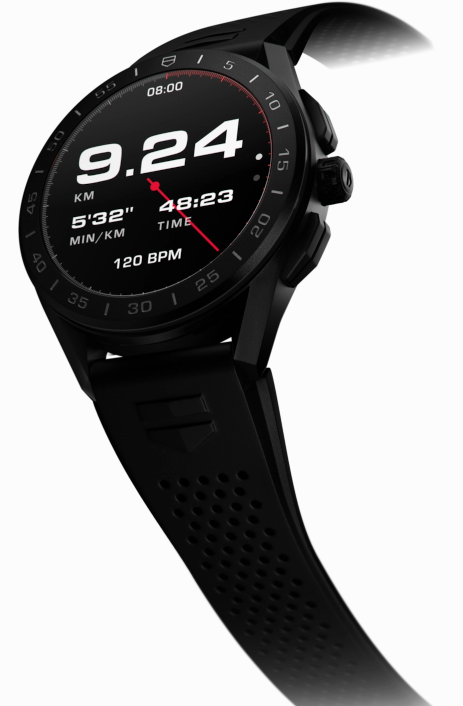 TAG Heuer Watch Connected 45 Titanium Black Rubber