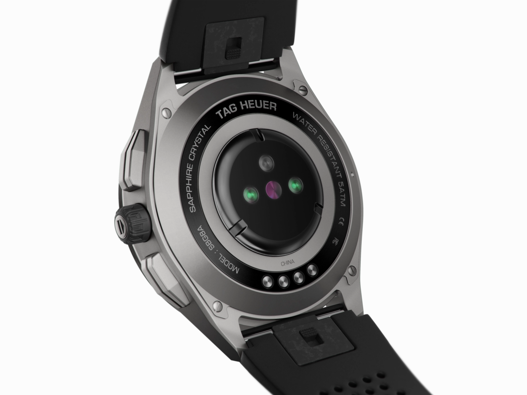 TAG Heuer Watch Connected 45 Titanium Black Rubber