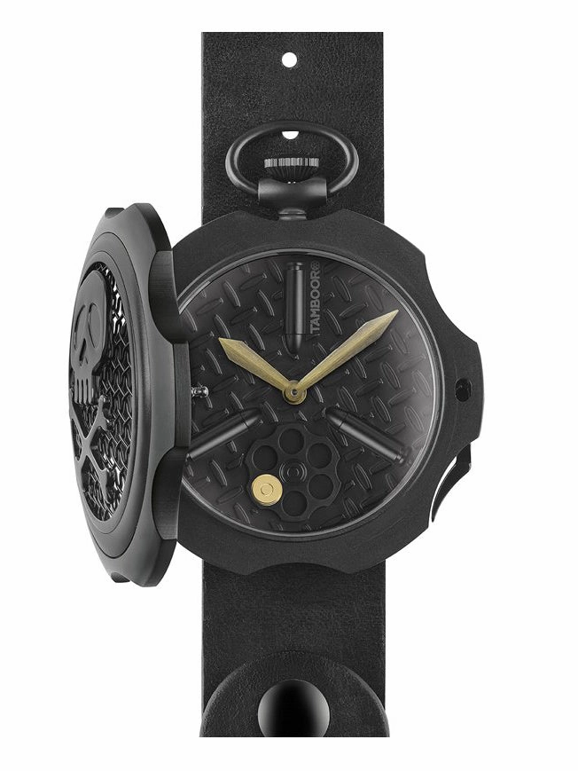 TAMBOORO Mens watch - BULLET - BLACK PVD - TB-102-BK-BK-CP