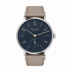 Tangente 35mm - Midnight Blue on Leather Strap