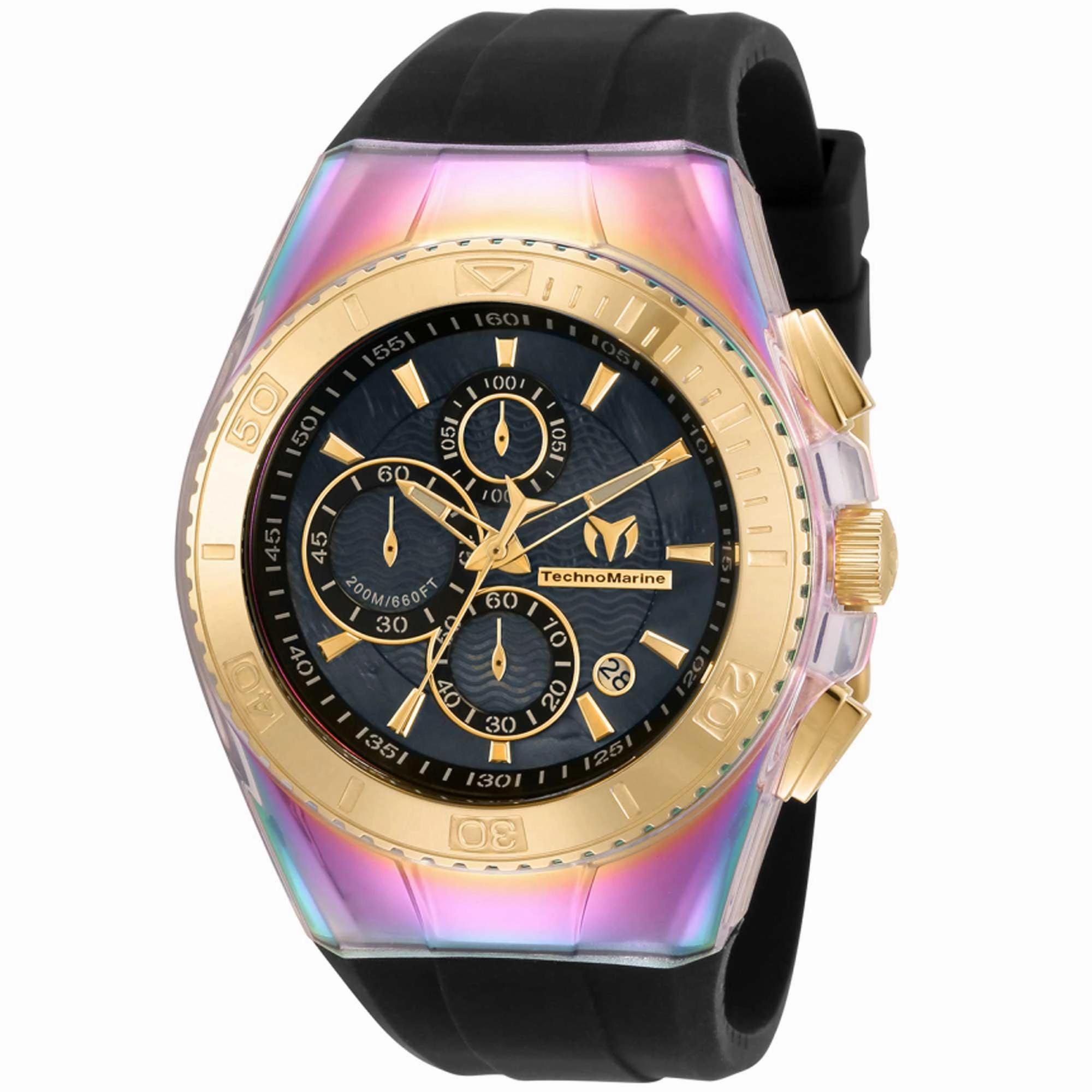 Technomarine Men's Chronograph Watch - Cruise Original Black Rubber Strap | TM-115366