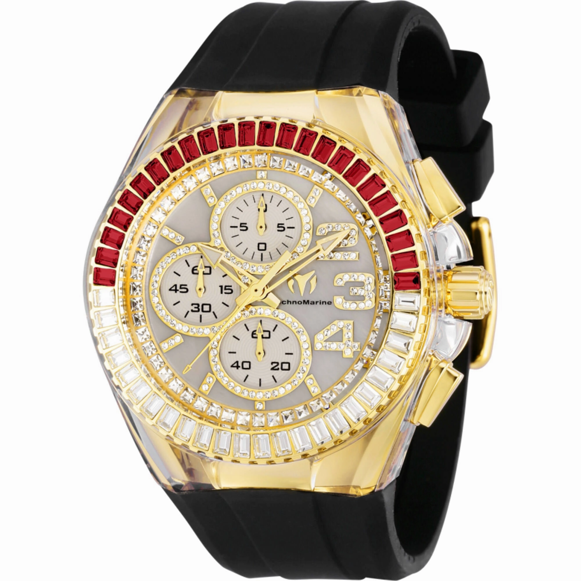 Technomarine Men's Watch - Cruise Glitz Chrono Gold and White Mop Dial | TM-121031