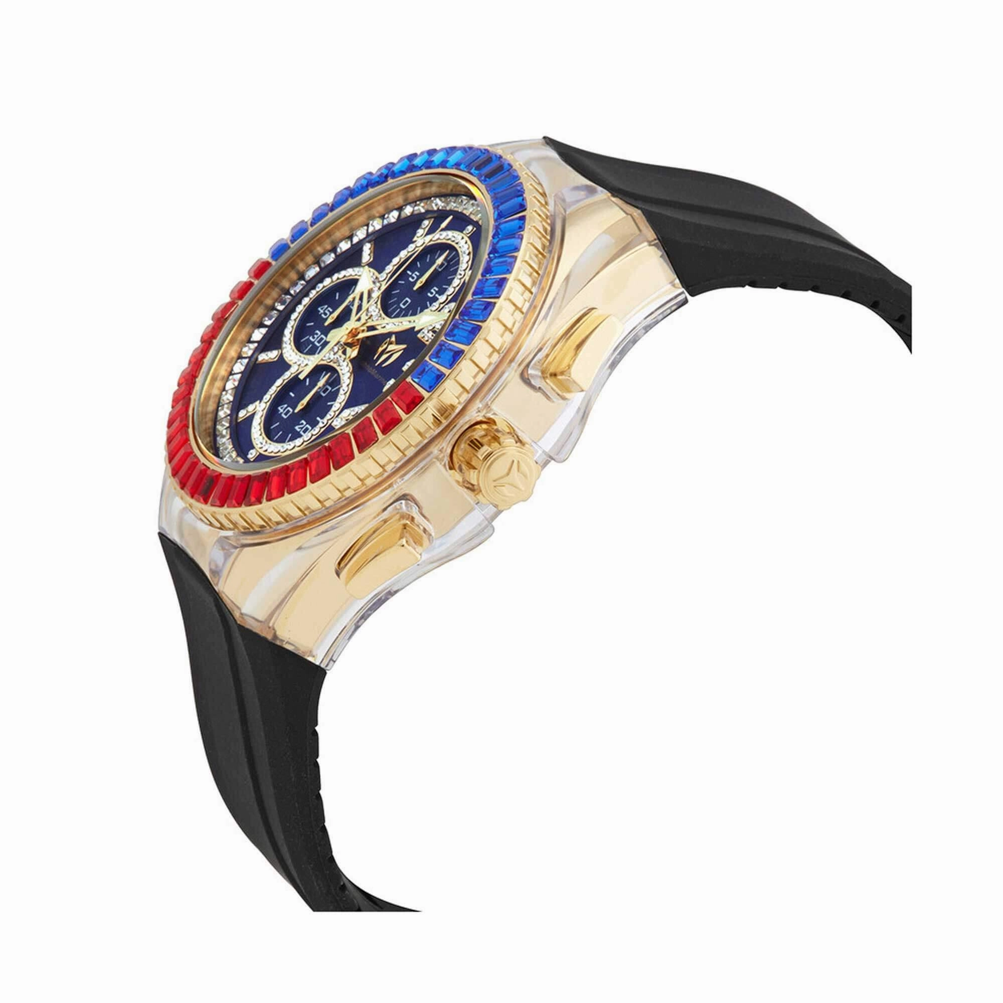 Technomarine Men's Watch - Cruise Glitz Quartz Chronograph Blue Dial Strap | TM-121015