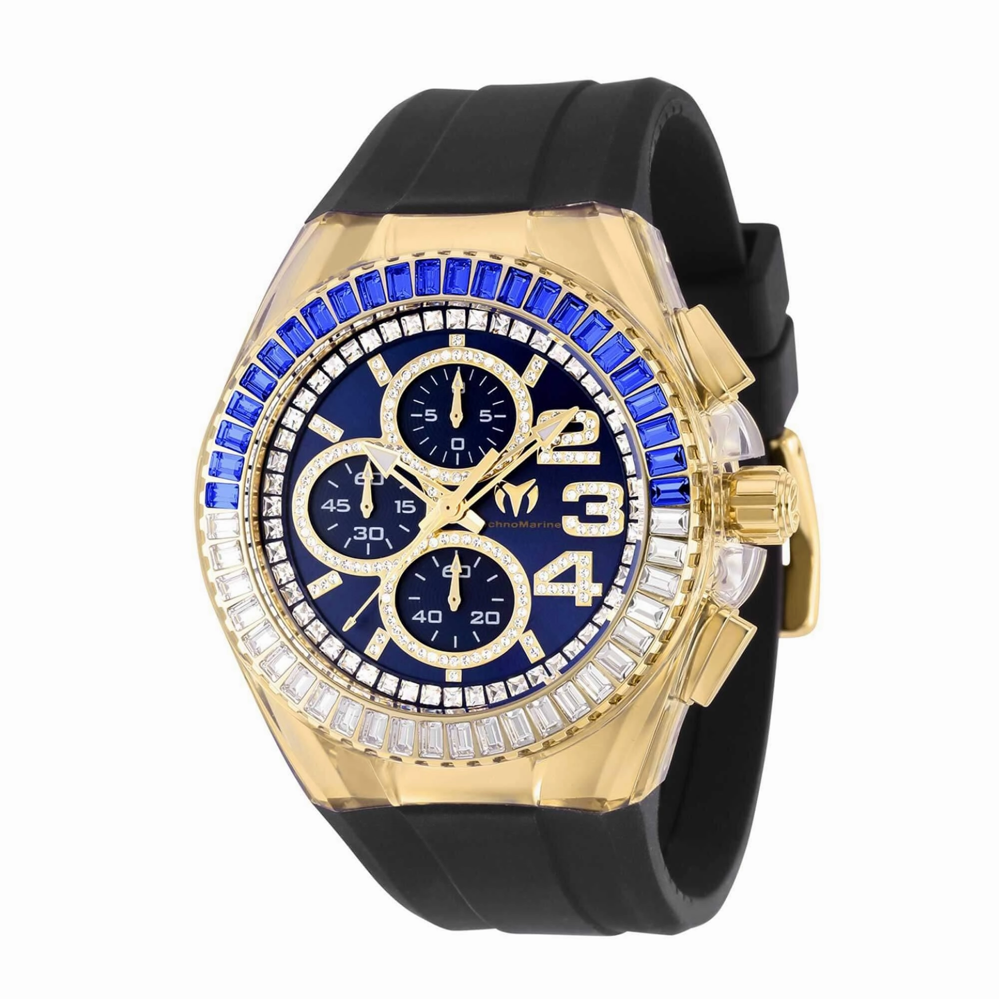Technomarine Men's Watch - Cruise Glitz Quartz Chronograph Rubber Strap | TM-121016