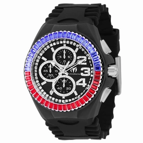 Technomarine Men's Watch - Cruise Jellyfish Chronograph Black Dial Strap | TM-121186