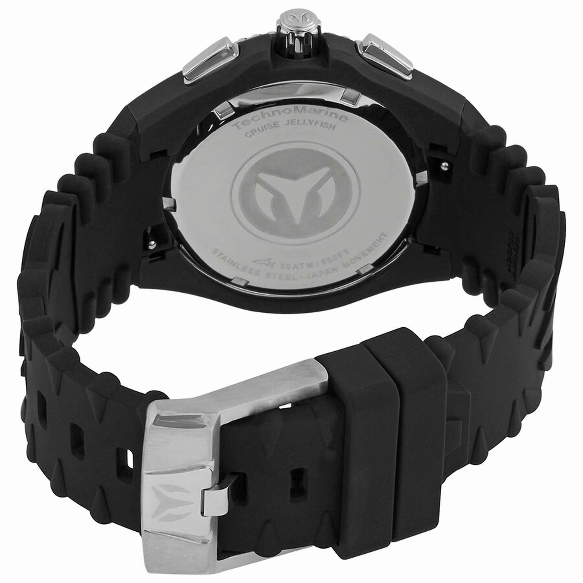 Technomarine Men's Watch - Cruise Jellyfish Chronograph Black Dial Strap | TM-121186