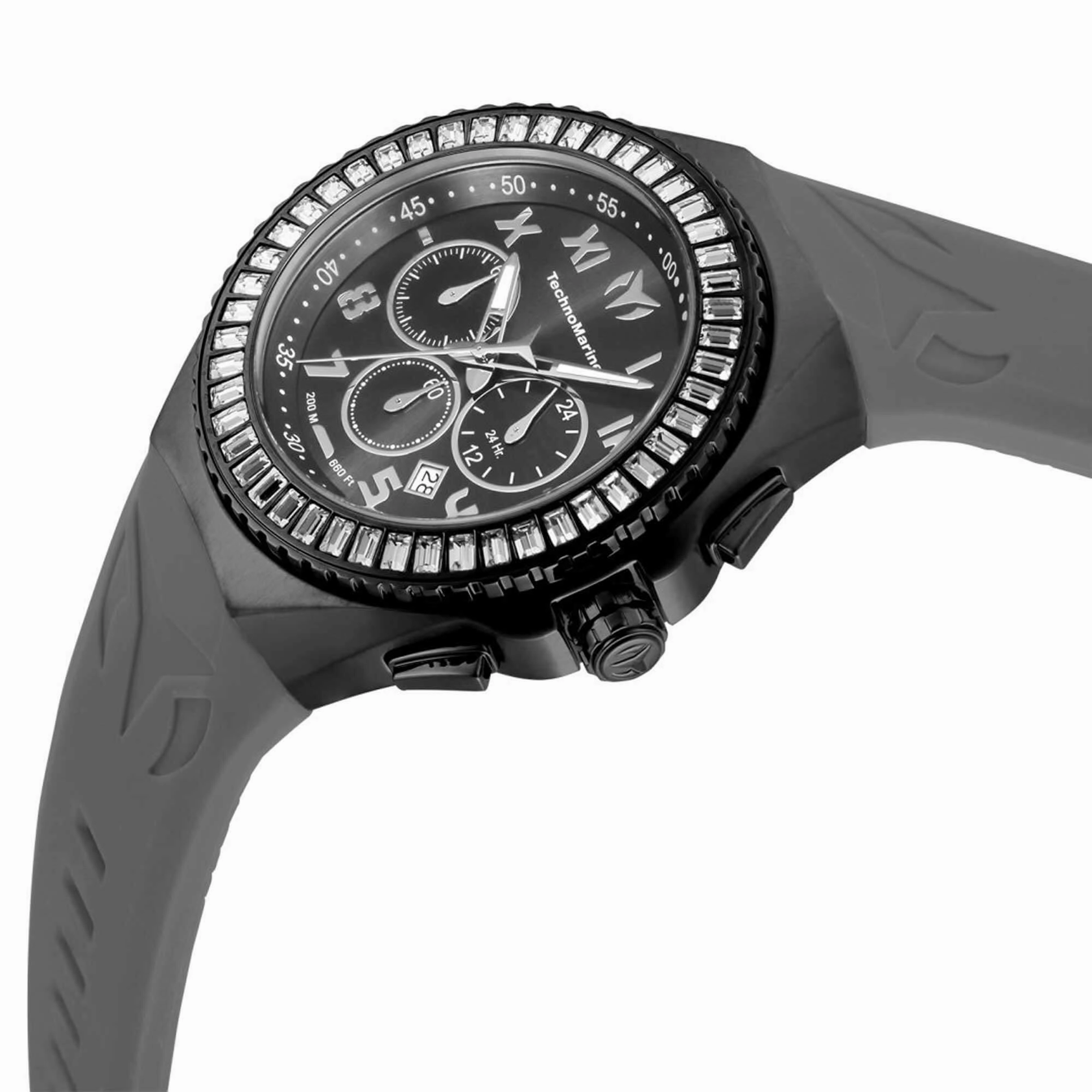 Technomarine Men's Watch - Manta Ocean Chrono Gunmetal Dial Grey Strap | TM-221041