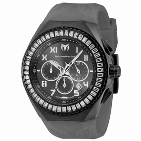Technomarine Men's Watch - Manta Ocean Chrono Gunmetal Dial Grey Strap | TM-221041