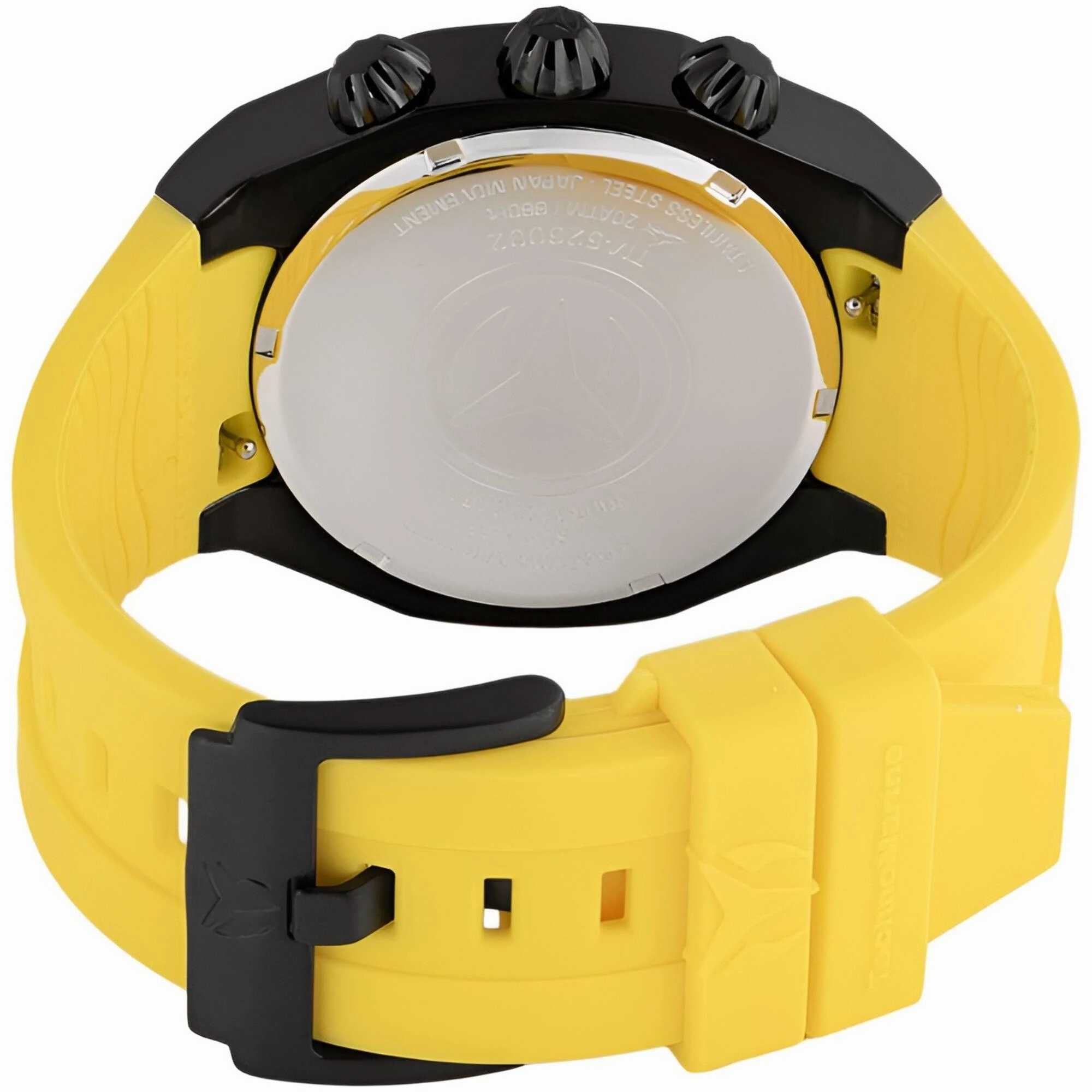 Technomarine Men's Watch - Reef Sun Yellow and Black Dial Silicone Strap | TM-523002