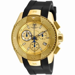 Technomarine Men's Watch - UF6 Chronograph Gold Dial Black/Dark Grey Strap | TM-617001