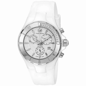 Technomarine Women's Chrono Watch - Cruise White Dial Ceramic Bracelet | TM-110030C