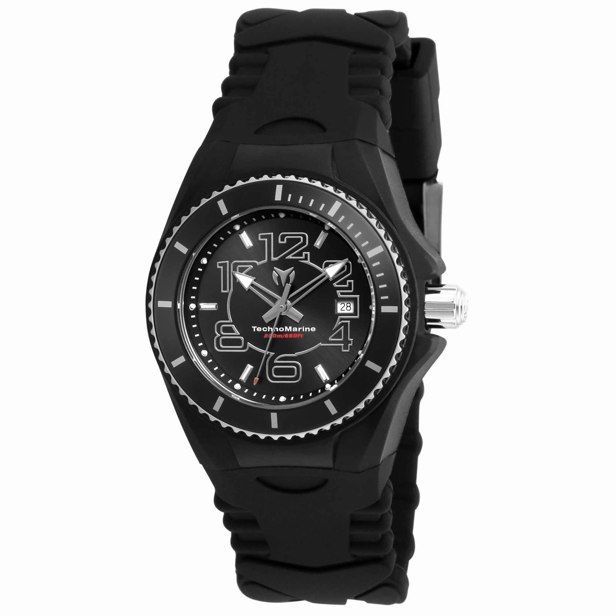 Technomarine Women's Quartz Watch - Cruise JellyFish Black Rubber Strap | TM-115126