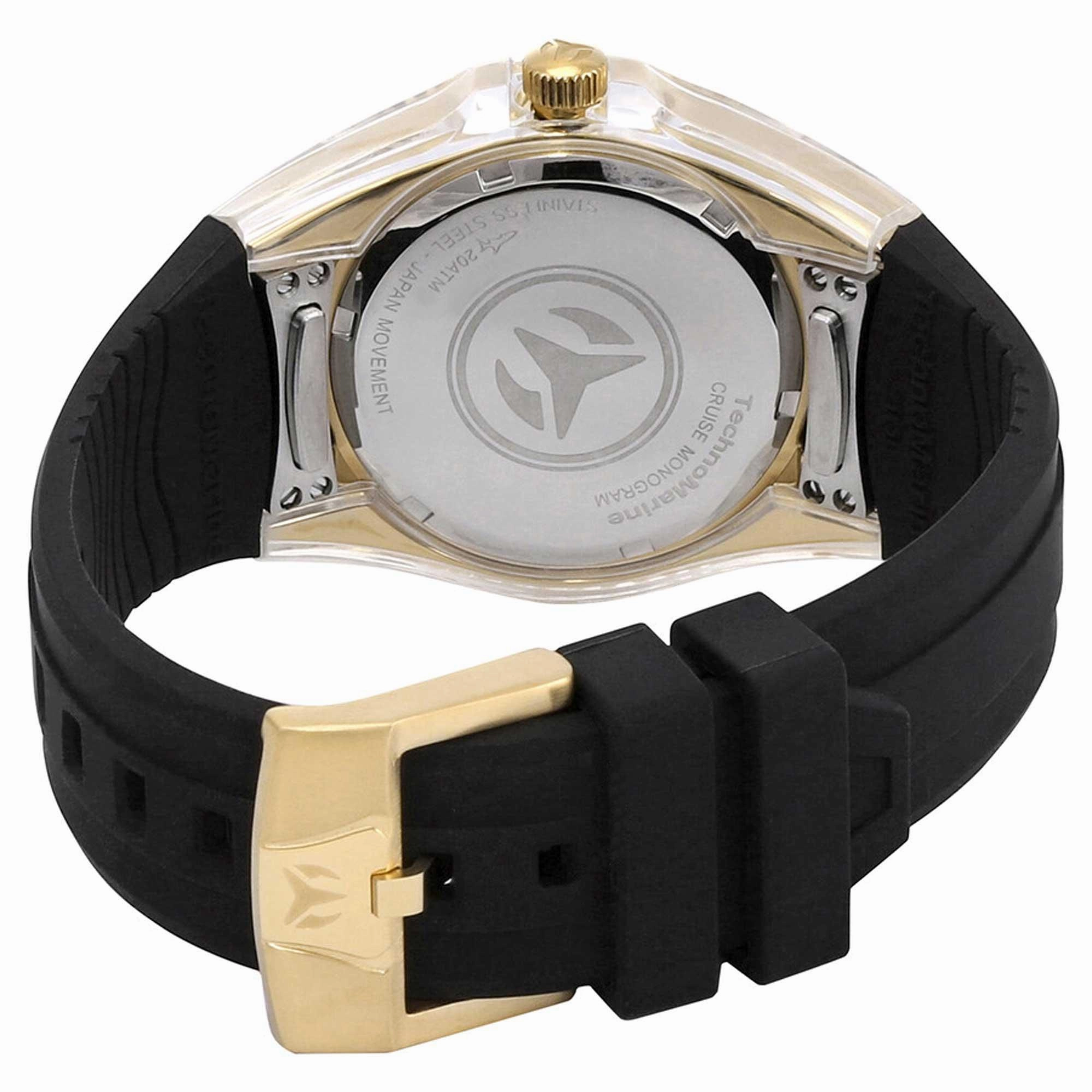 Technomarine Women's Quartz Watch - Cruise Monogram Day-Date Rubber Strap | TM-115325