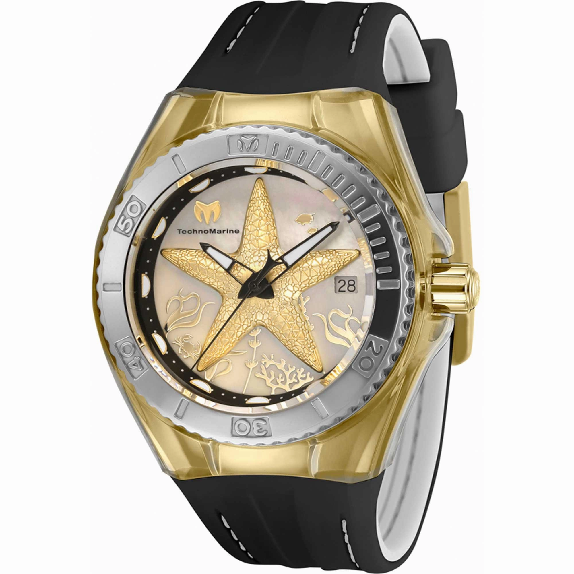 Technomarine Women's Watch - Cruise Dream Gold Tone and MOP Dial Strap | TM-119004