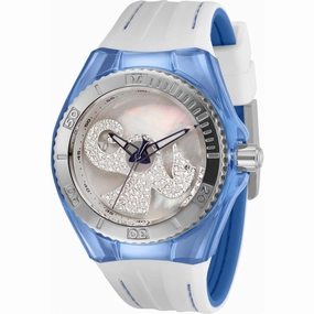 Technomarine Women's Watch - Cruise Dream White and Blue Rubber Strap | TM-119002