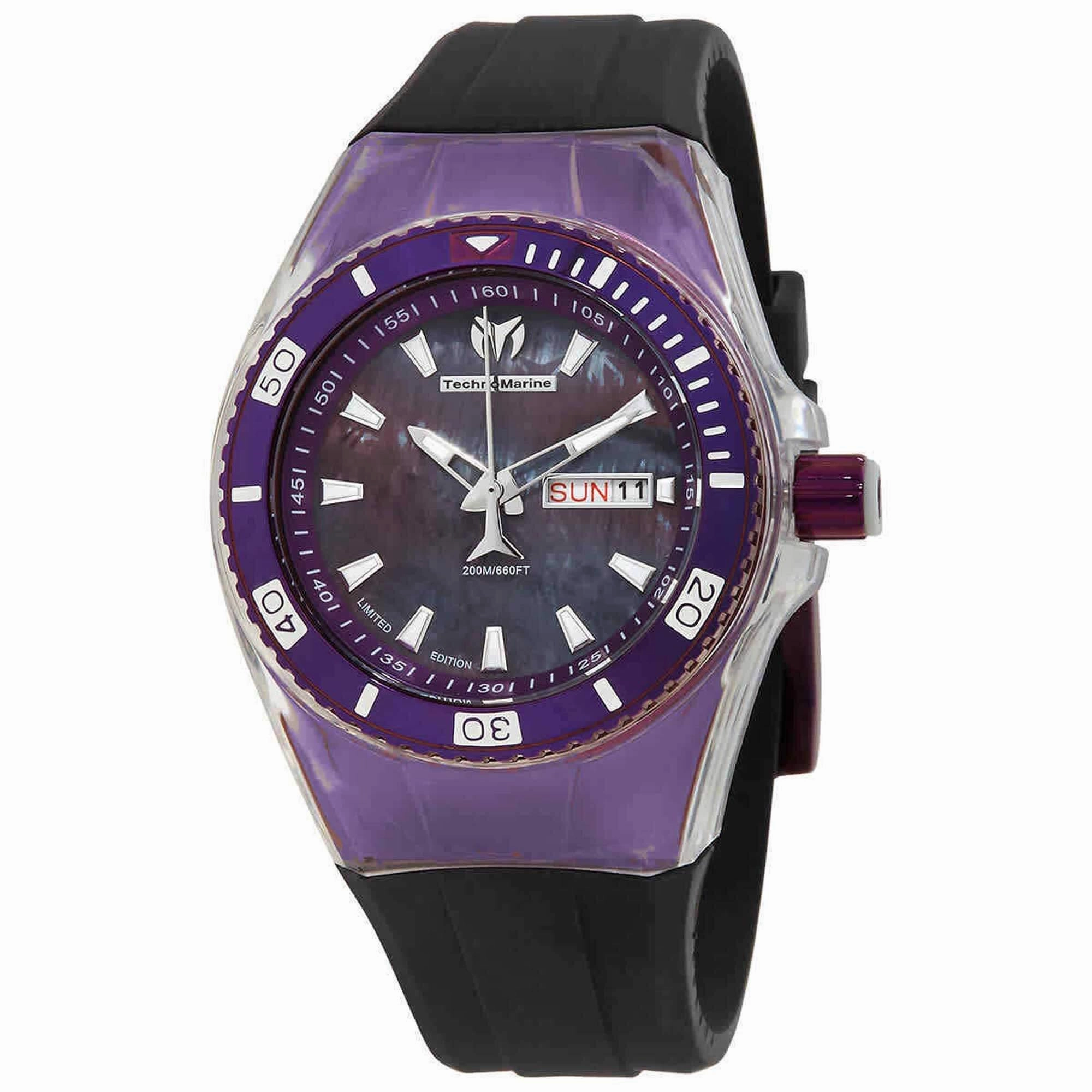 Technomarine Women's Watch - Cruise Quartz Oyster Dial Silicone Strap | TM-621023