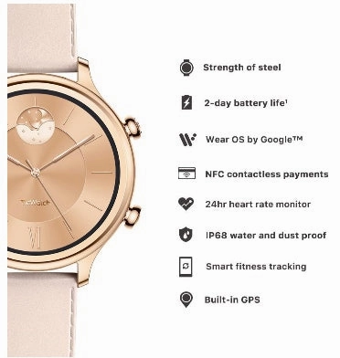 TICWATCH C2 SMARTWATCH ROSE GOLD