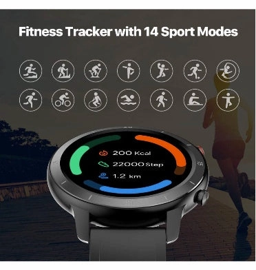 TICWATCH GTX SMARTWATCH SHADOW BLACK (2020)