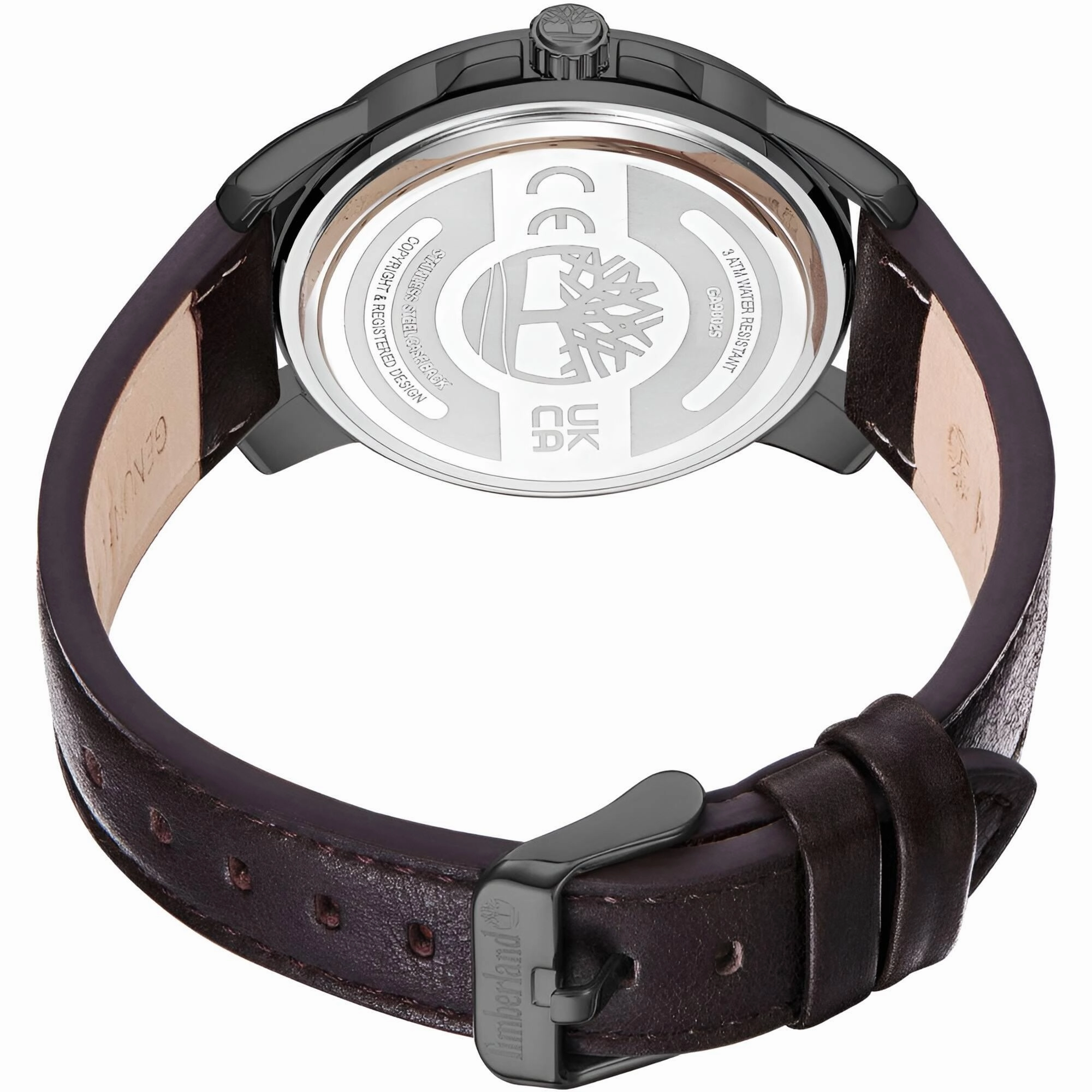 Timberland Men's Watch - Quartz Cream Dial Brown Genuine Leather Strap | TDWGA9002504