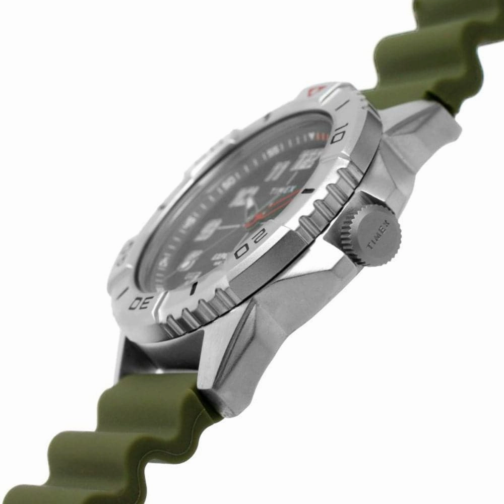 Timex Analog Green Dial And Silicon Strap Men Watch TW2V40700
