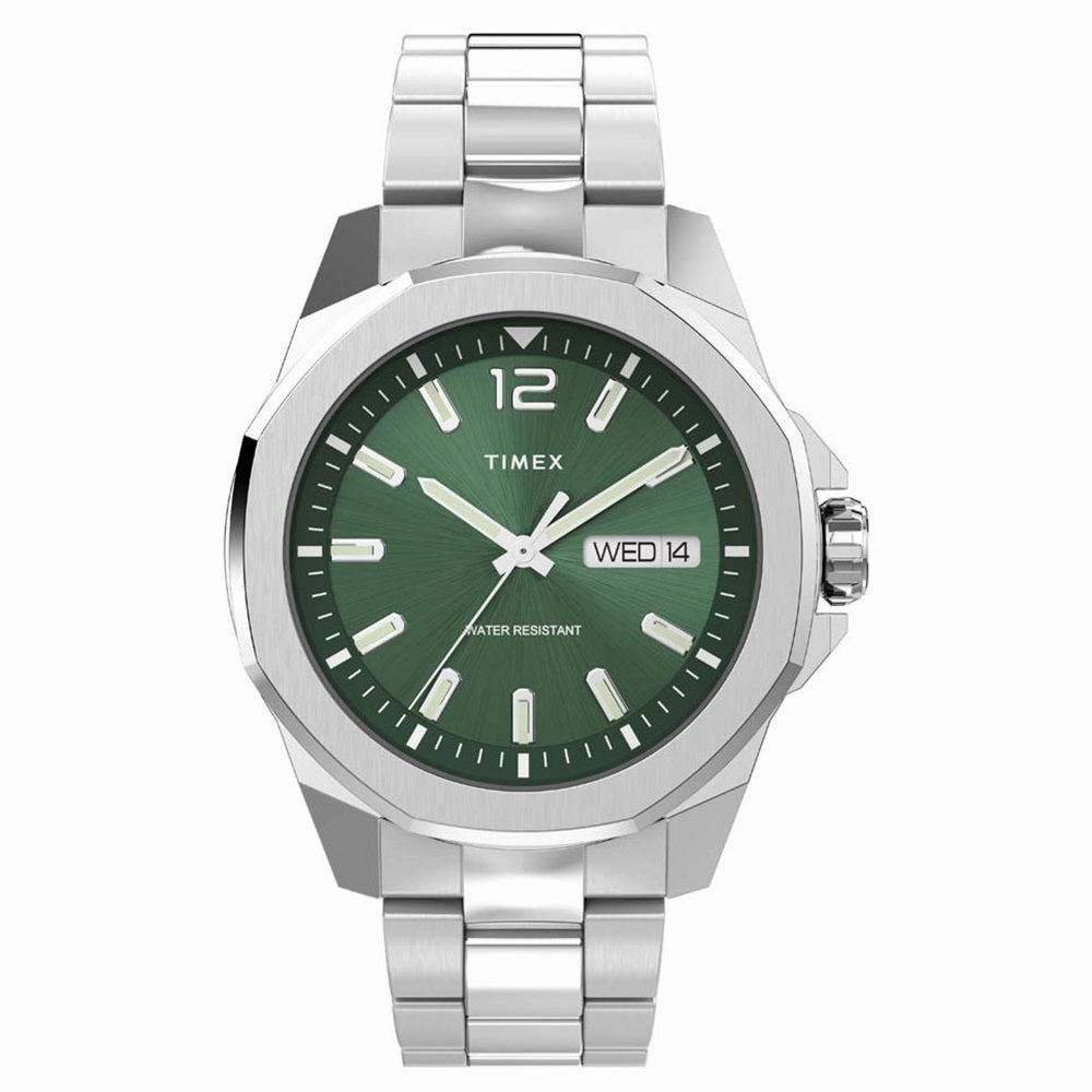Timex Essex Avenue Green Dial Mens Watch TW2W13900