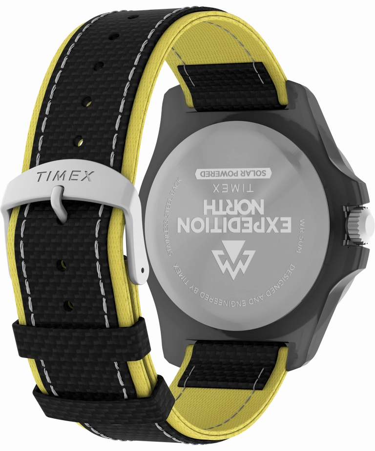 Timex Expedition 46mm Black Dial Fabric Strap Watch TW2V66200