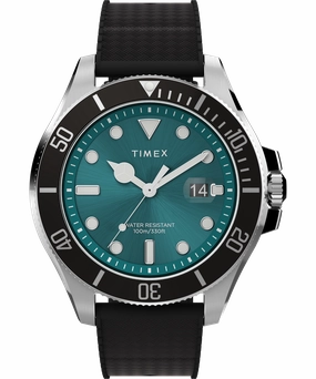 Timex Harborside Coast 43mm Silicone Strap Watch TW2V91700