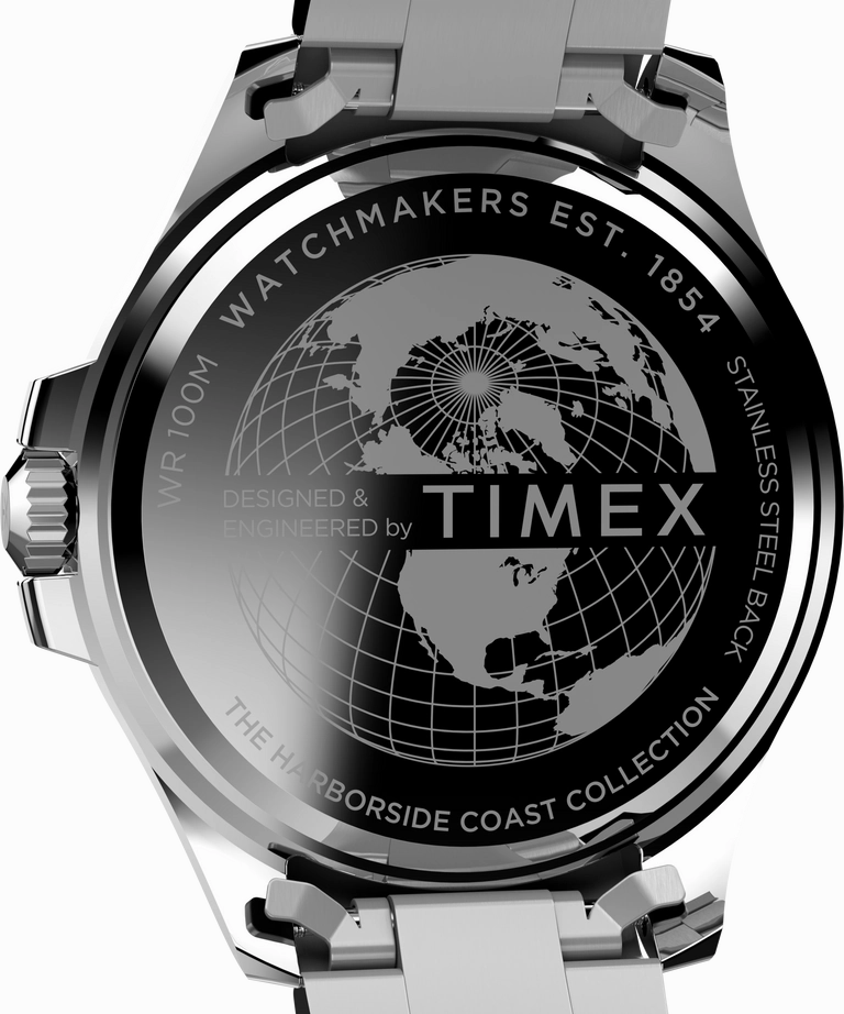 Timex Harborside Coast 43mm Stainless Steel Bracelet Watch TW2V91900
