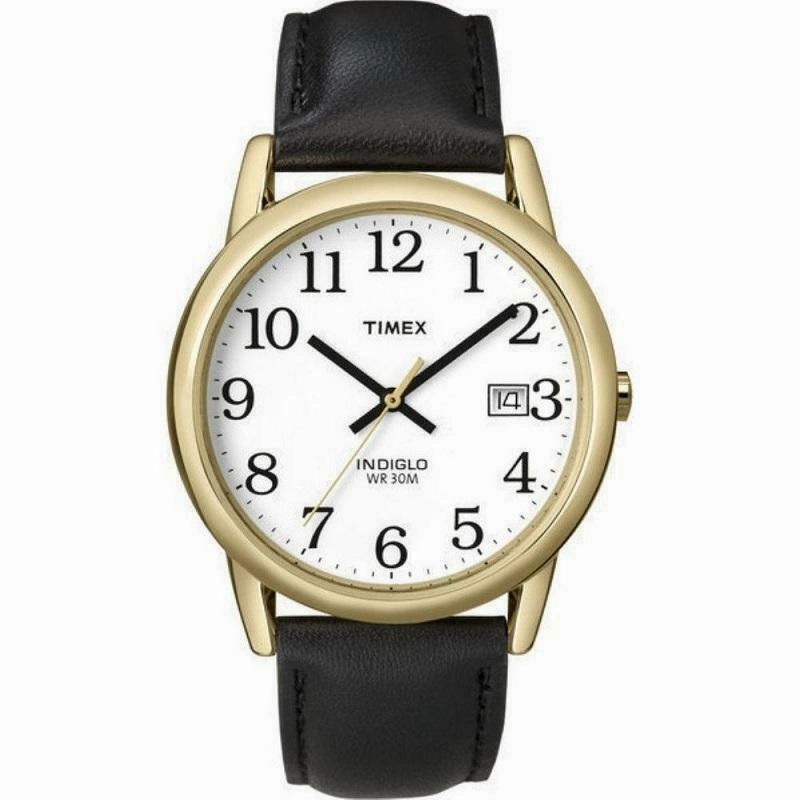 Timex Indiglo Easy Reader Gold Plated Mens Watch T2H291