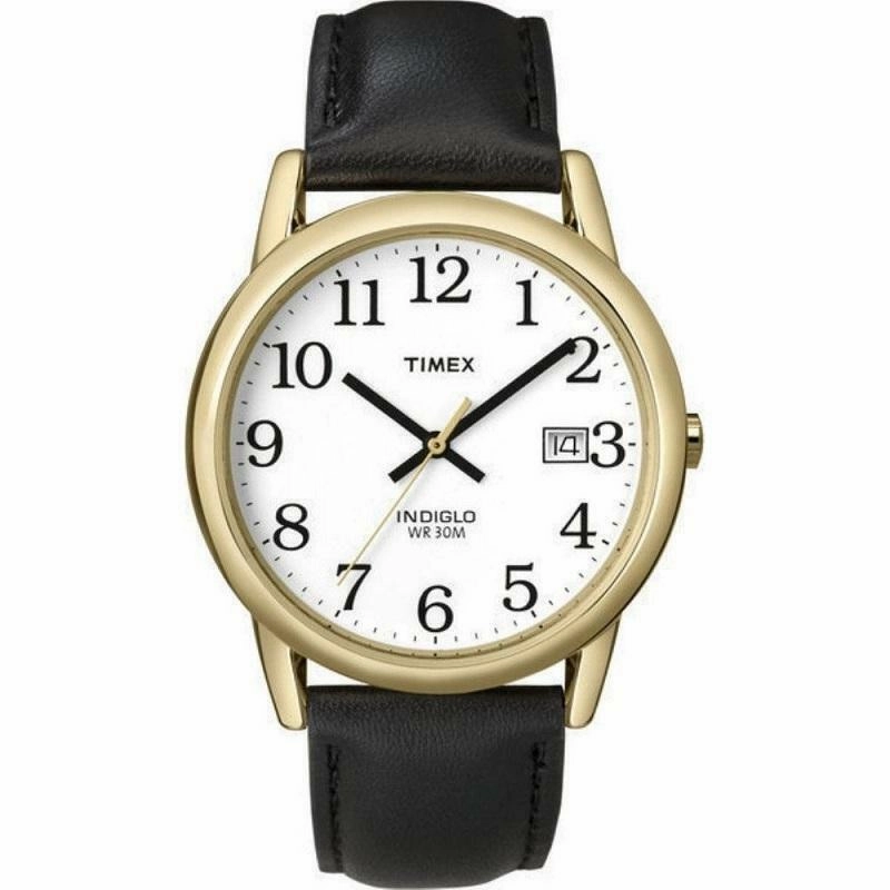 Timex Indiglo Easy Reader Gold Plated Mens Watch T2H291