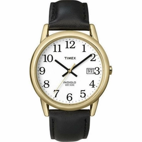 Timex Indiglo Easy Reader Gold Plated Mens Watch T2H291
