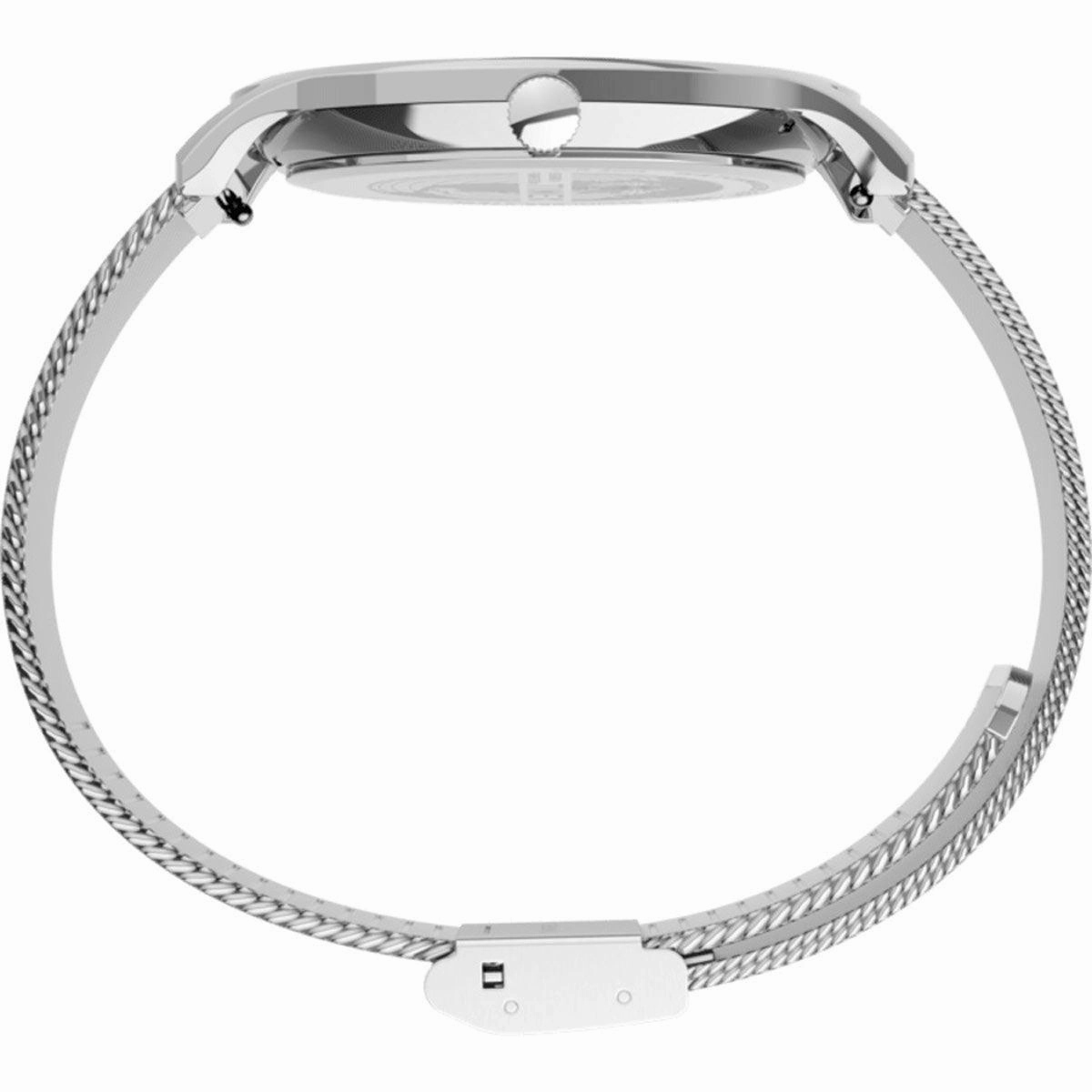 Timex Men's Quartz Watch - Norway White Dial Mesh Bracelet | TW2T95400VQ