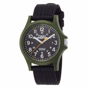 Timex Men's Strap Watch - Expedition Acadia Quartz Black Dial Black Nylon | TW4999800