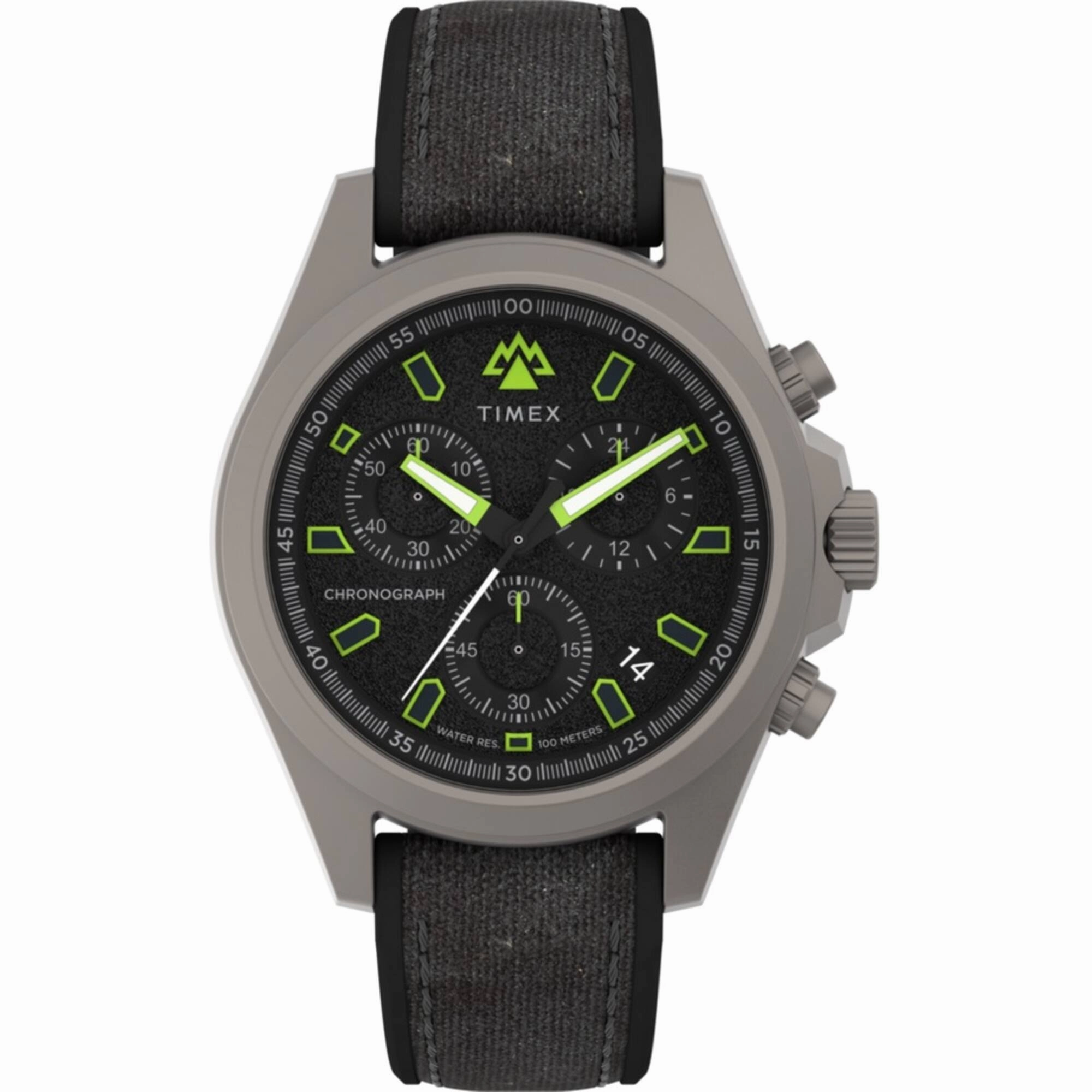 Timex Men's Watch - Expedition Field Chronograph Black Fabric Strap | TW2V96300JR