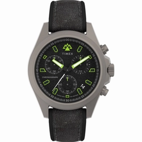 Timex Men's Watch - Expedition Field Chronograph Black Fabric Strap | TW2V96300JR