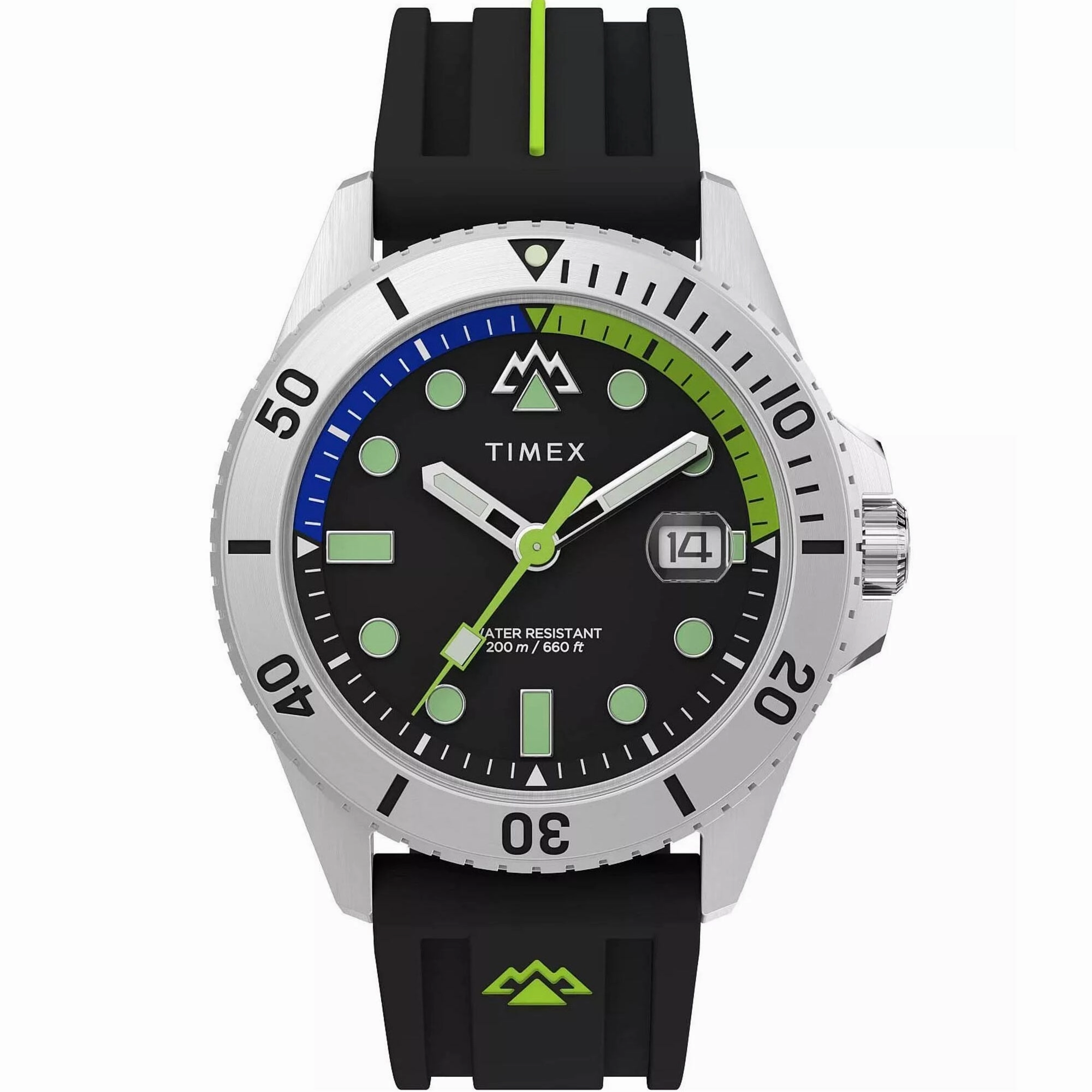 Timex Men's Watch - Expedition North Anchorage Black Dial Silicone Strap | TW2W41700