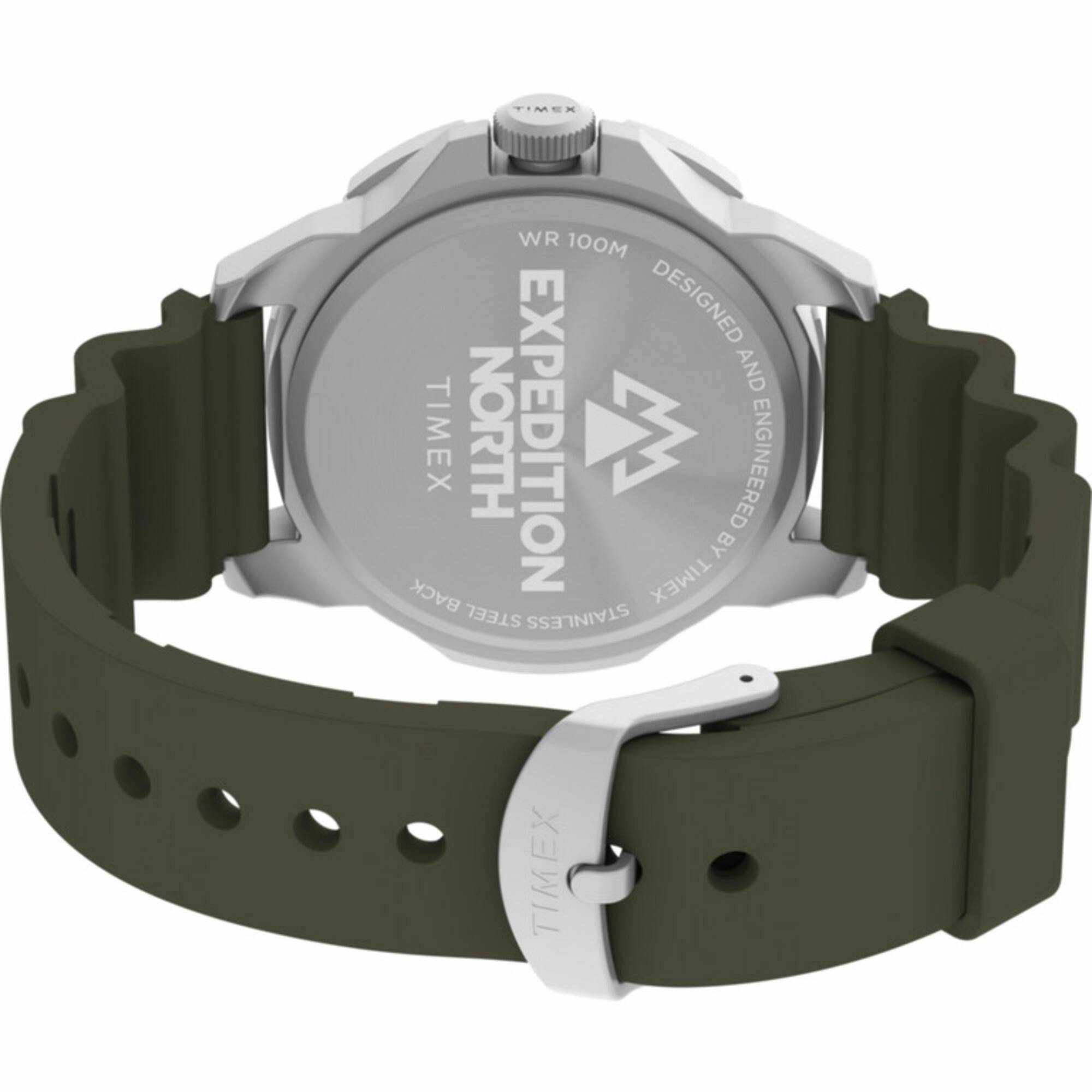 Timex Men's Watch - Expedition North Ridge Green Dial Silicone Strap | TW2V40700JR
