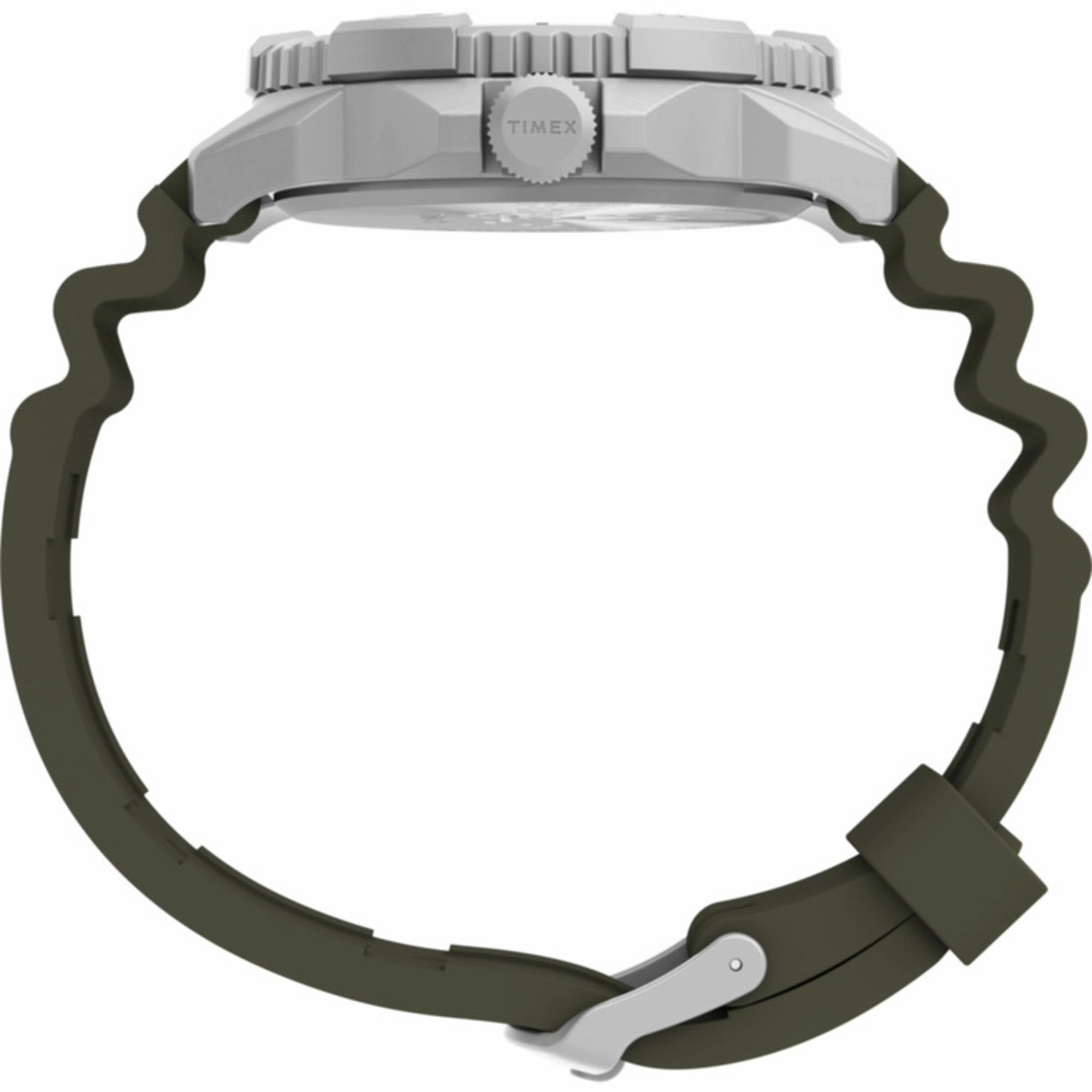 Timex Men's Watch - Expedition North Ridge Green Dial Silicone Strap | TW2V40700JR