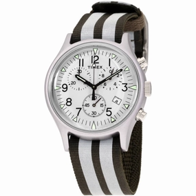 Timex Men's Watch - MK1 Chronograph Quartz Green and White Nylon Strap | TW2R81300