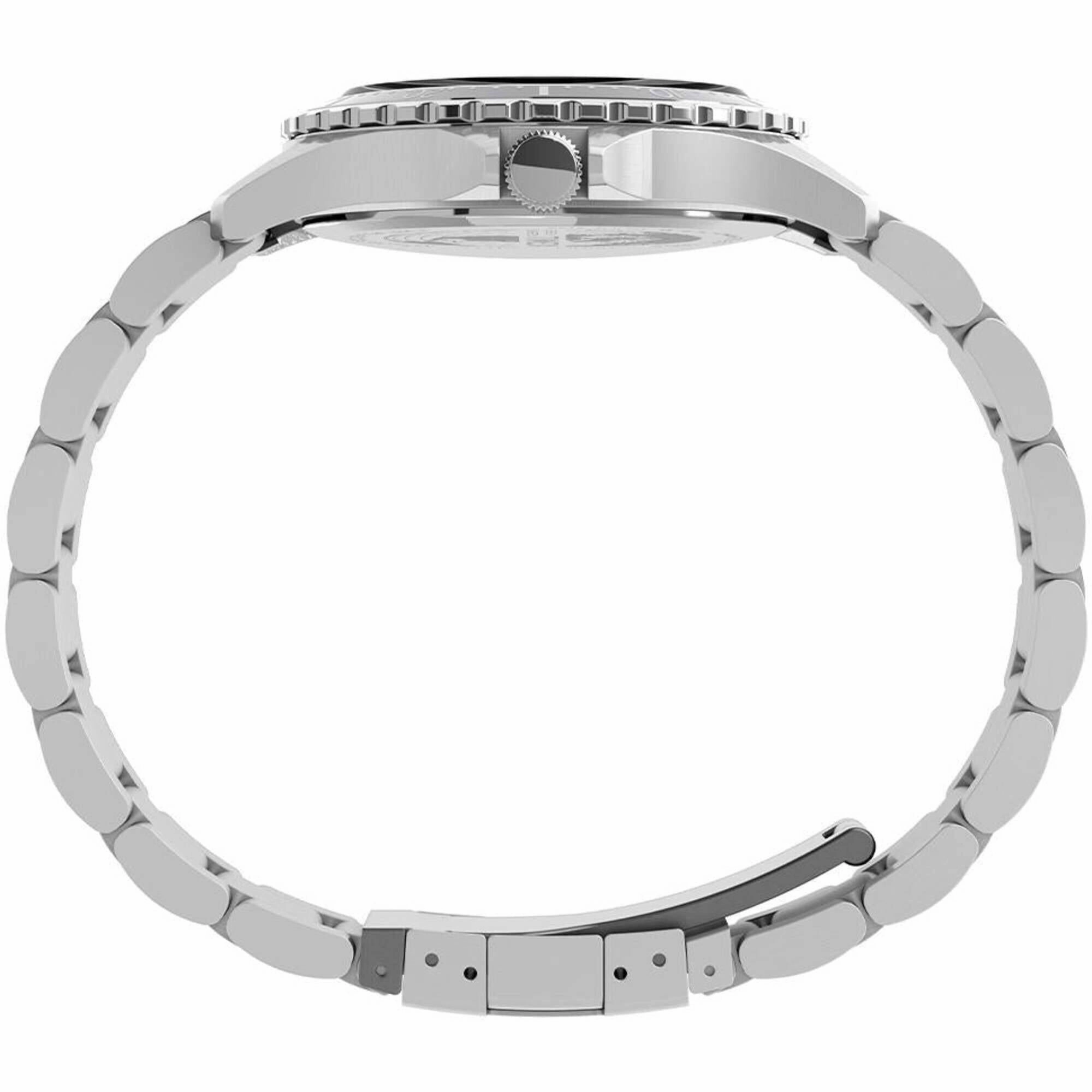 Timex Men's Watch - Navi XL Quartz White Dial Stainless Steel Bracelet | TW2U10900