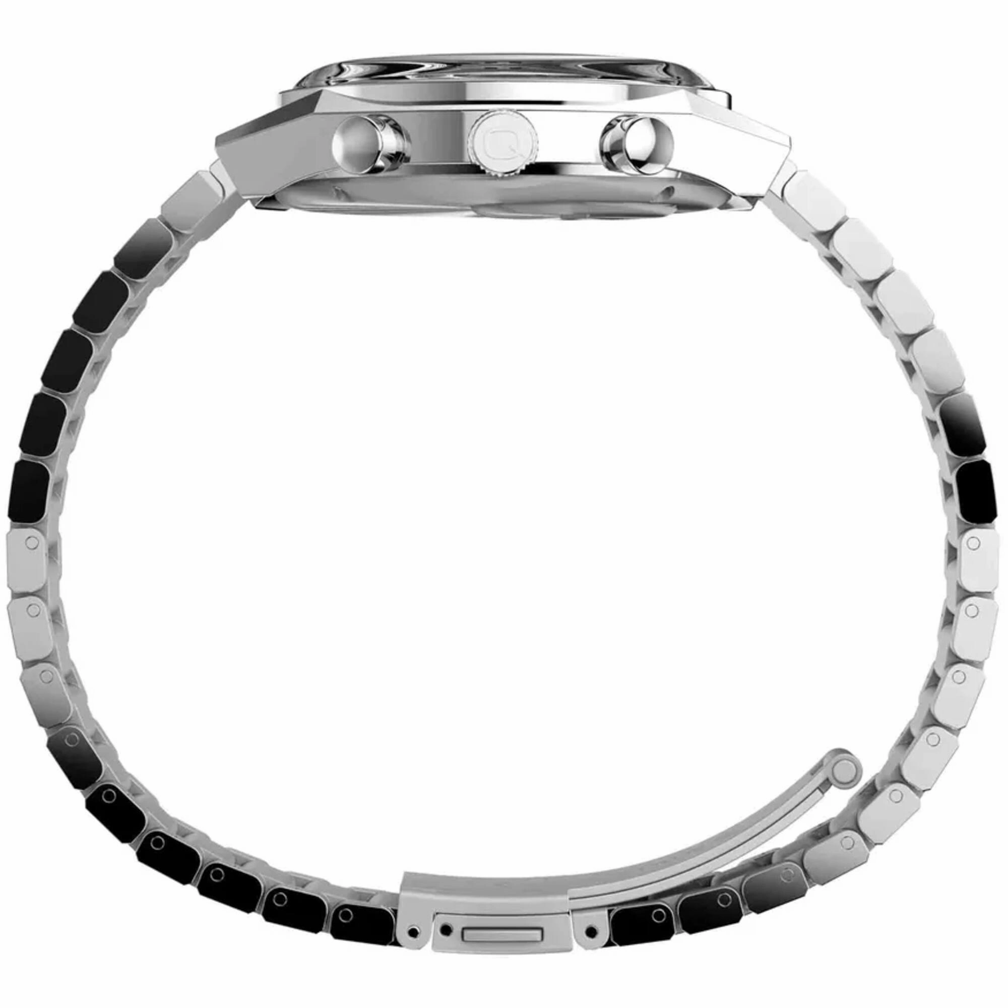 Timex Men's Watch - Q Timex Falcon Eye Blue Dial Silver Tone Bracelet | TW2W33700VQ