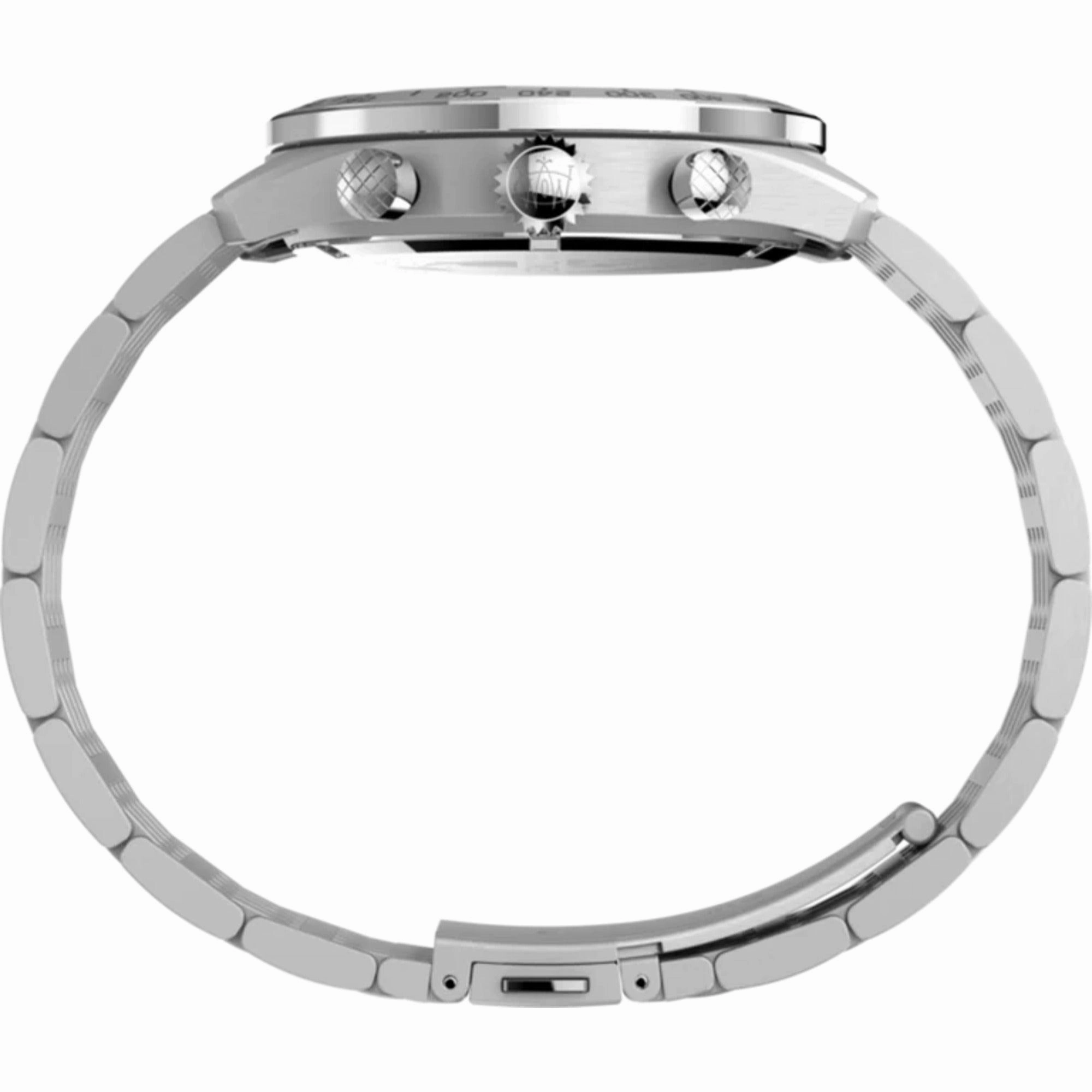 Timex Men's Watch - The Waterbury Chronograph Rotating Bezel Silver Dial | TW2V42400