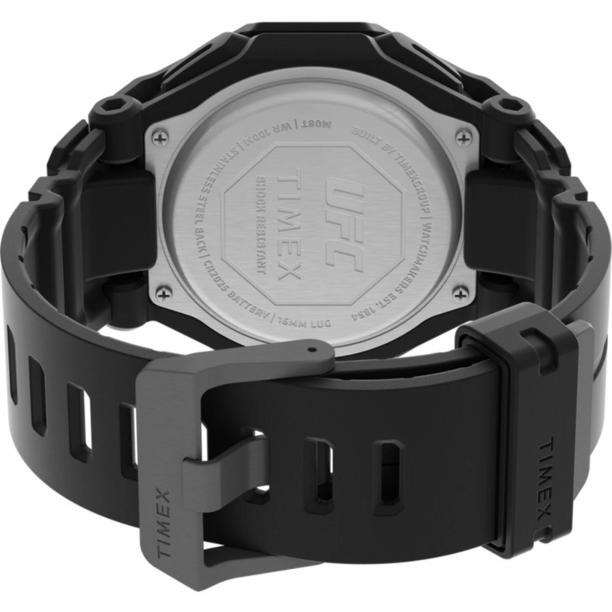 Timex Men's Watch - UFC Colossus Analog-Digital Dial Black Resin Strap | TW2V55200