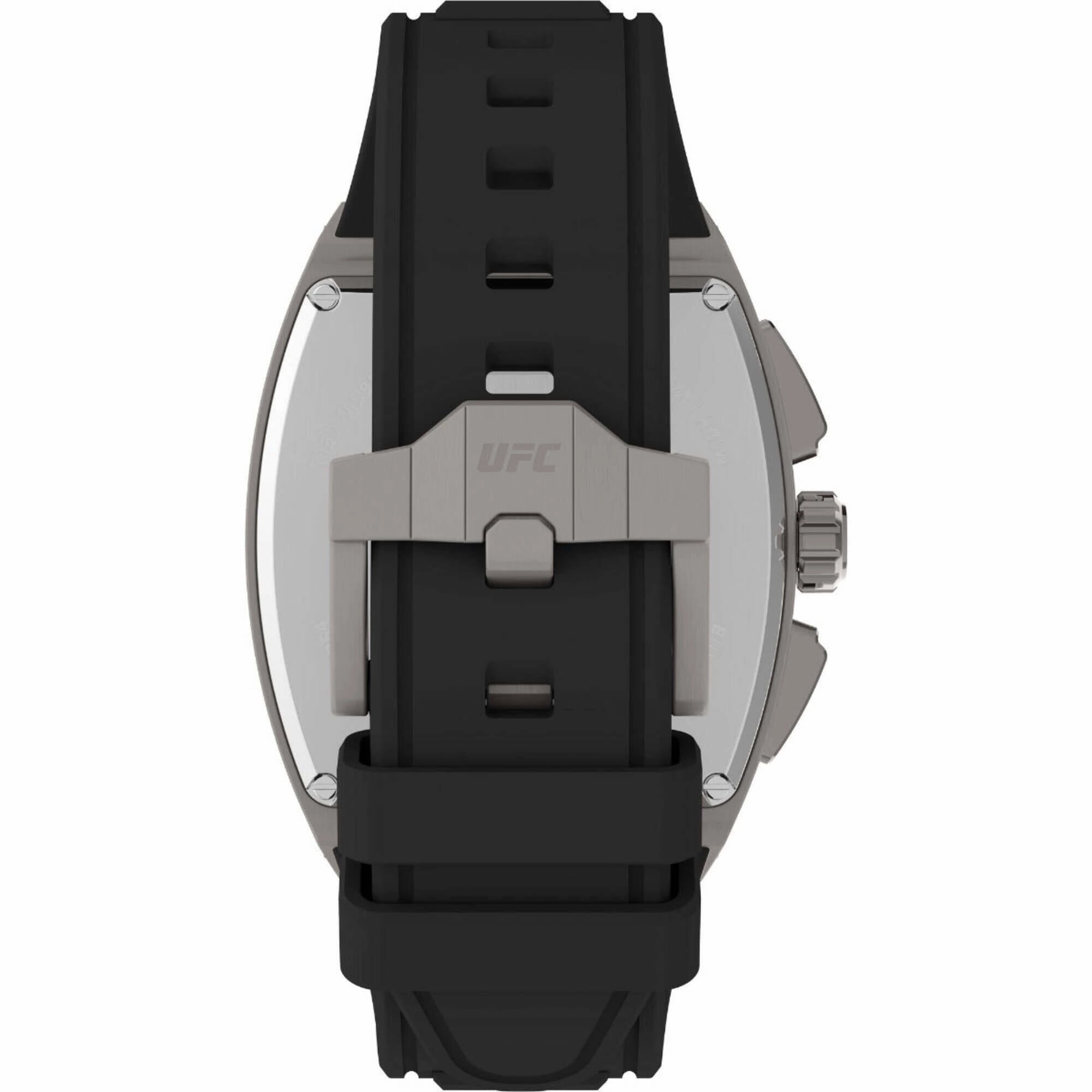Timex Men's Watch - UFC Street Gunmetal Case Black Silicone Strap | TW2V87400