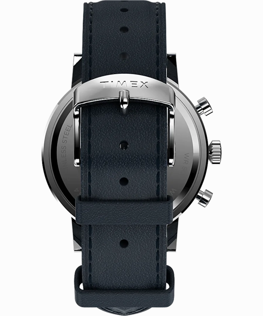 Timex Midtown Chronograph 40mm Leather Strap Watch TW2V36800