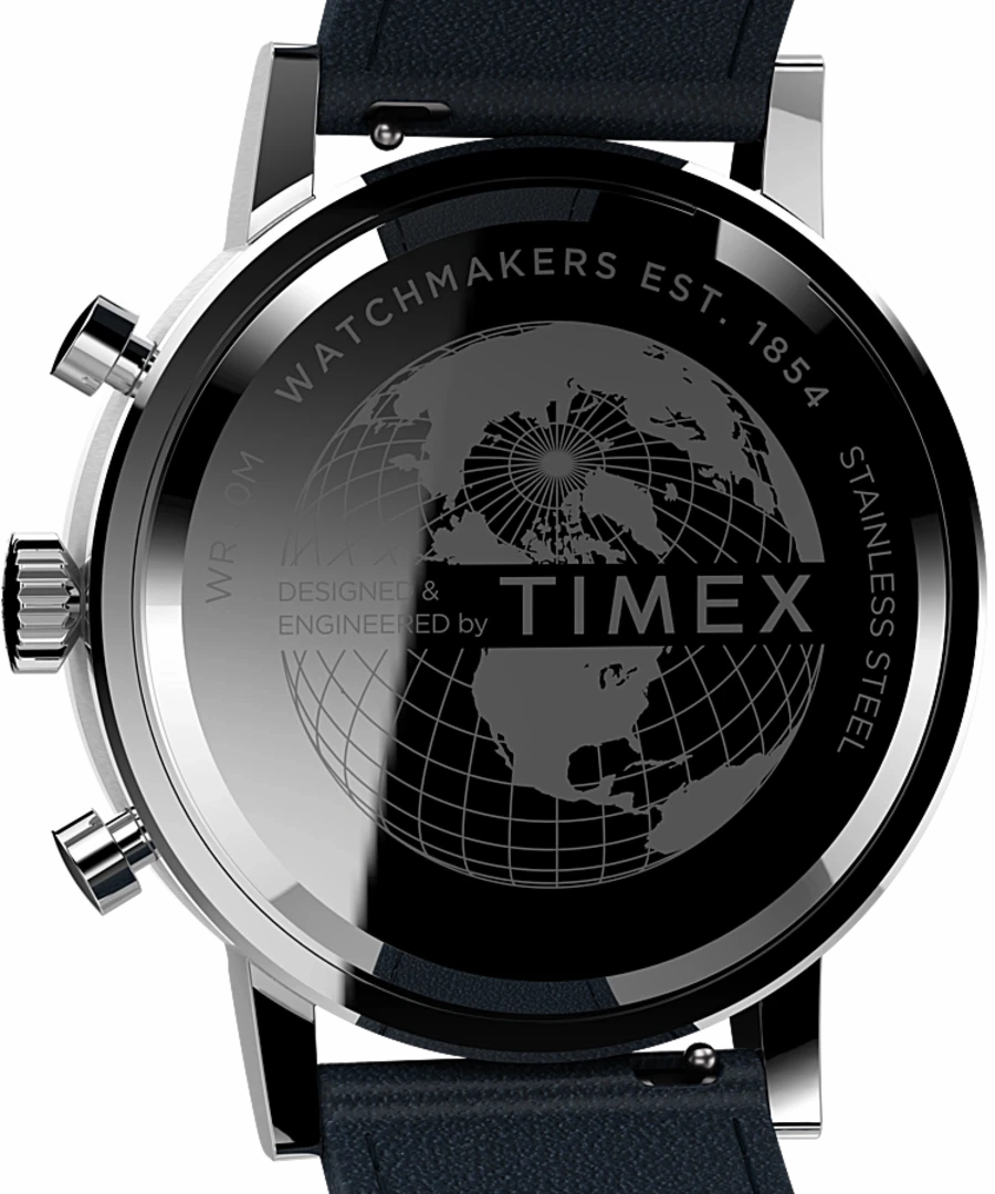 Timex Midtown Chronograph 40mm Leather Strap Watch TW2V36800